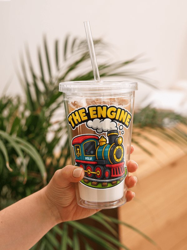 The Engine - Double Wall Clear Plastic Tumbler product image (1)
