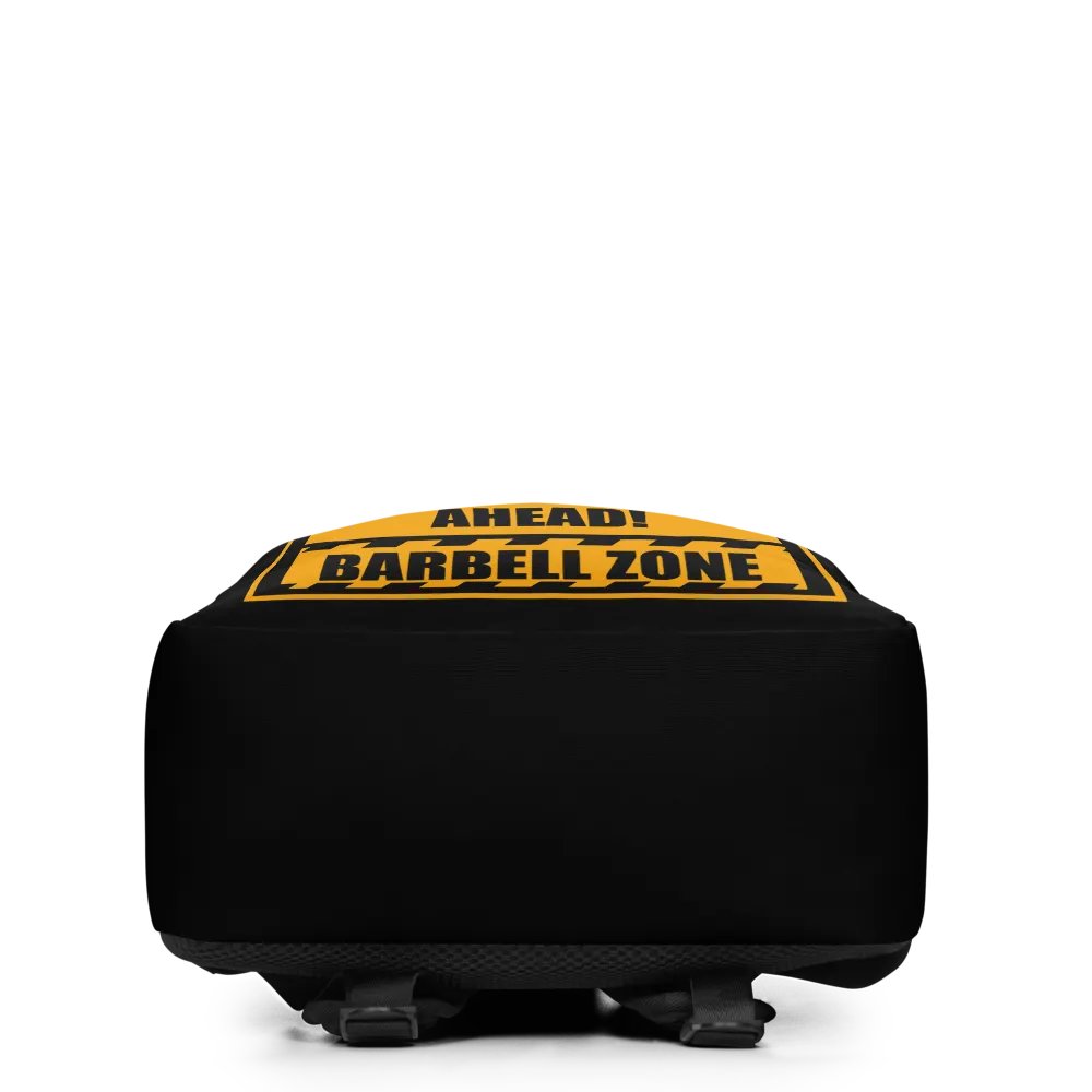 Caution Heavy Lifter Ahead Barbell Zone Backpack product image (4)