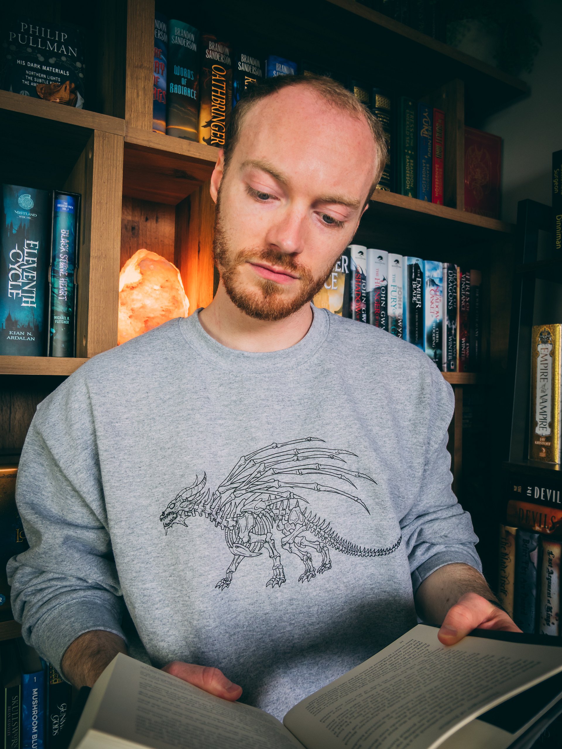 Dragon Bone Jumper (Light Grey) product image (2)