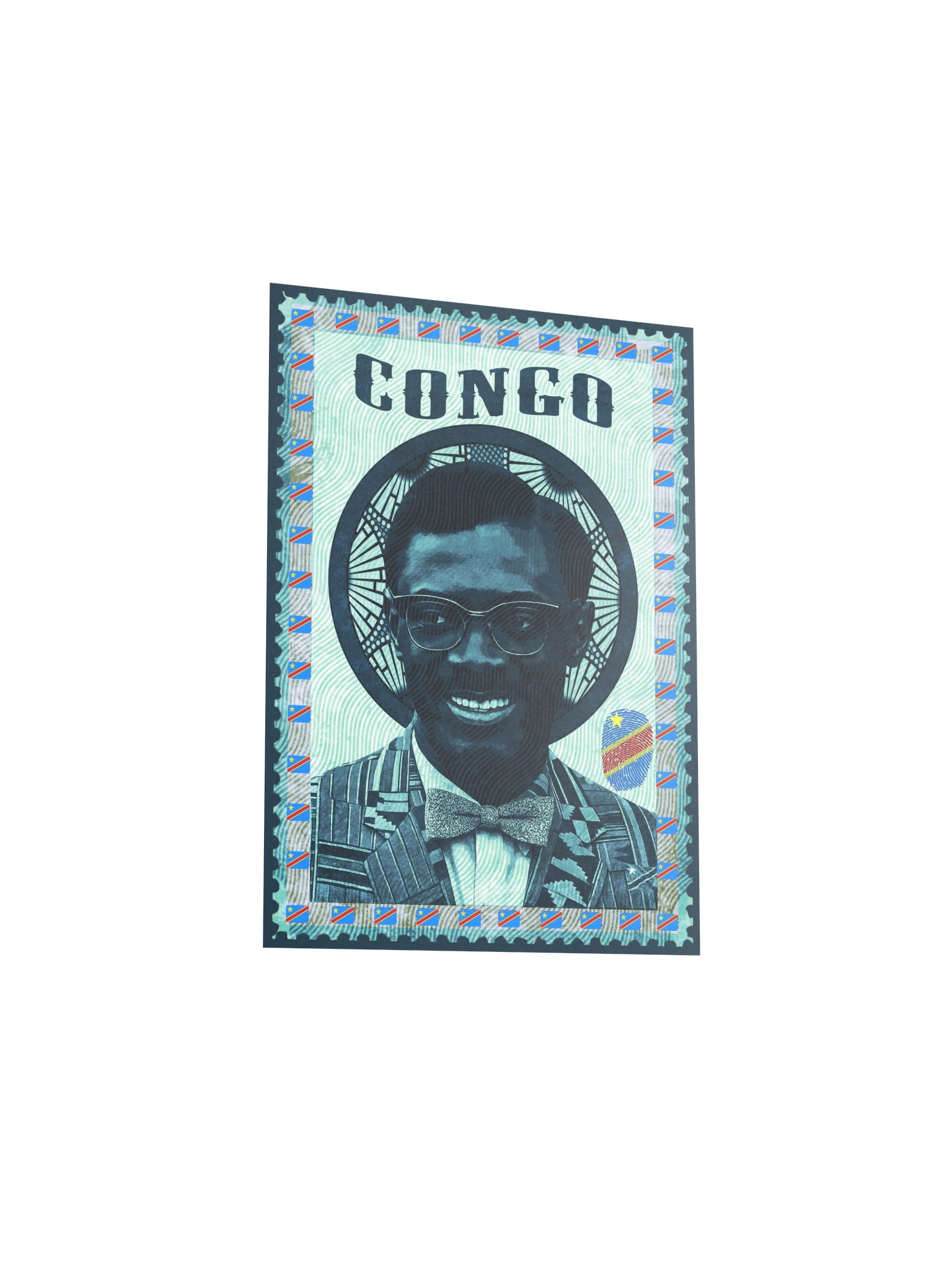 Patrice Lumumba Poster – Vintage Postage Stamp Art | Congo DRC Pan-African Print product image (5)