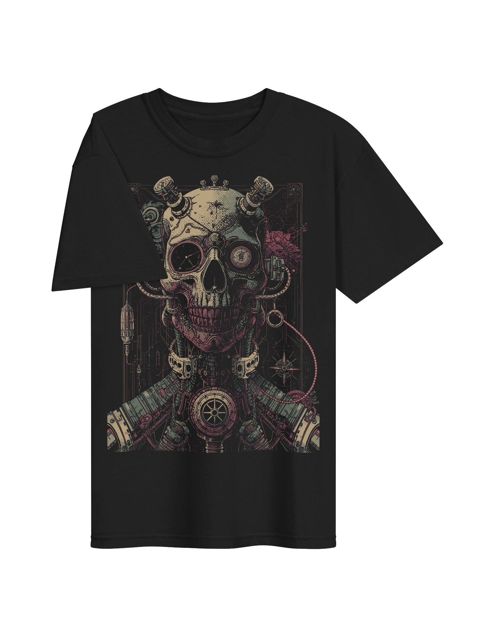 Mechanical Skull Circuit Heavyweight T-Shirt product image (6)