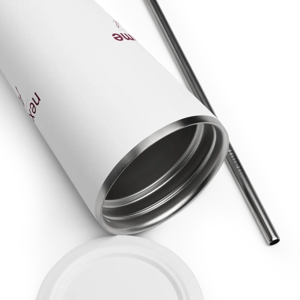 Insulated Tumbler Collection with Straw in Maroon Logotype product image (3)