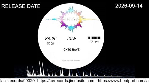 We've just released our new album: Okto Rave

A Okto Rave

B Sim Rave

C Core Rave

Produced : TC Dj
https://tcr-records.band...