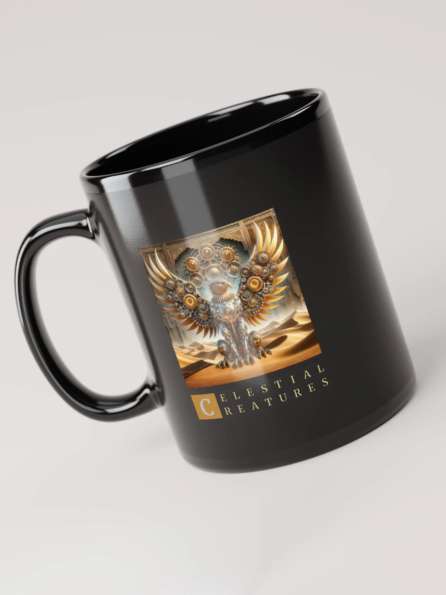 Celestial Creatures | Black Glossy Mug product image (5)