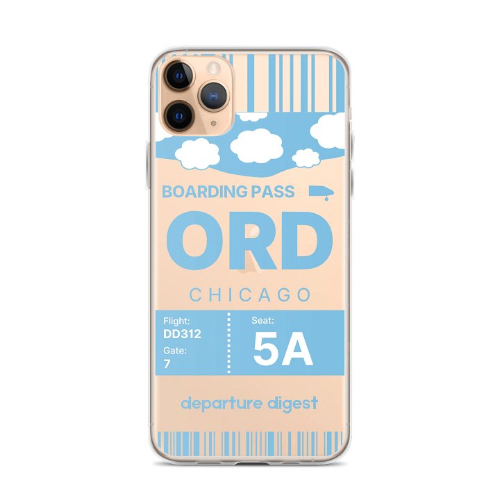 ORD: Chicago O'Hare Boarding Pass Case (iPhone) product image (1)