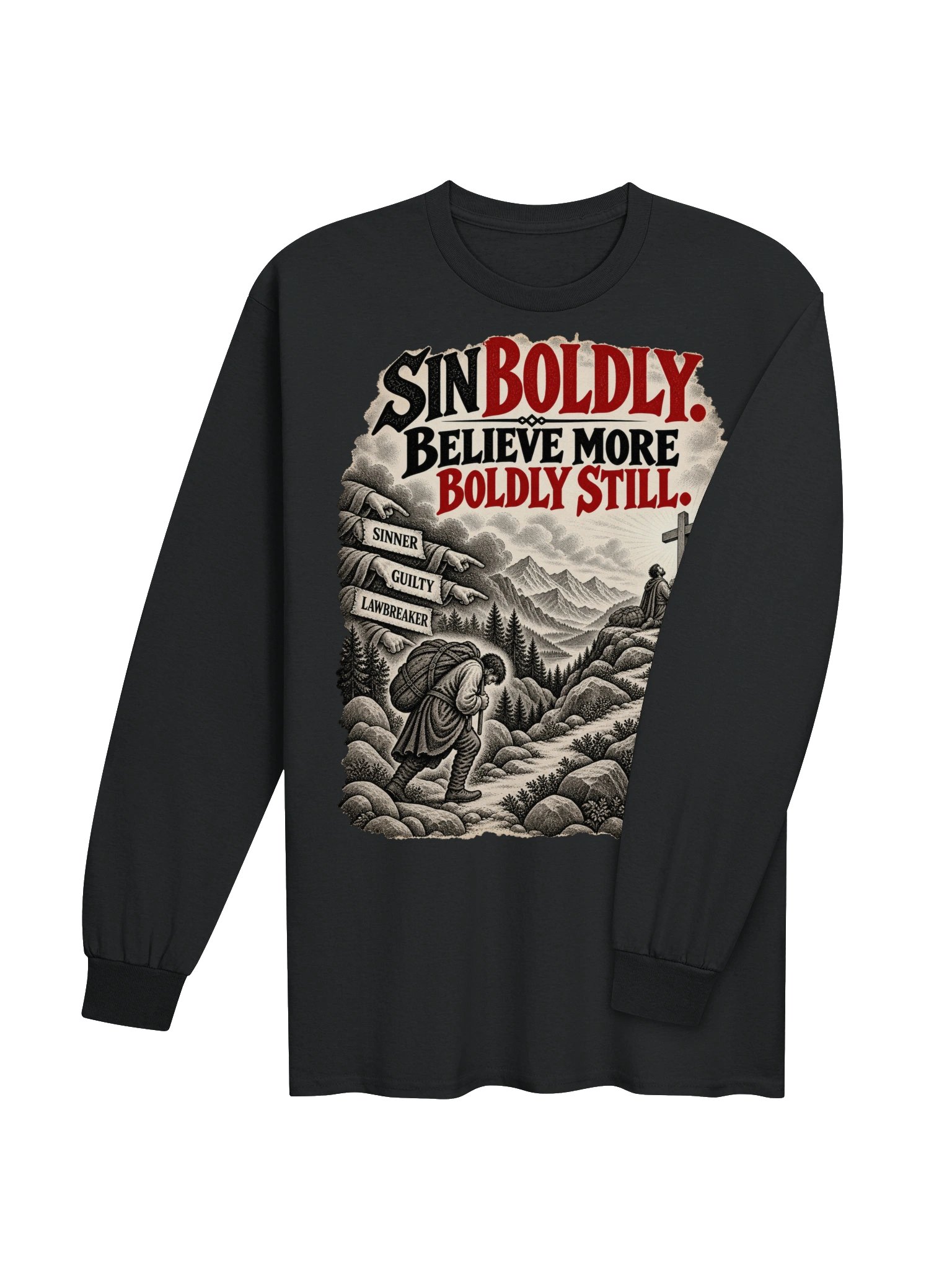 Sin Boldly Long-sleeve T-shirt product image (22)