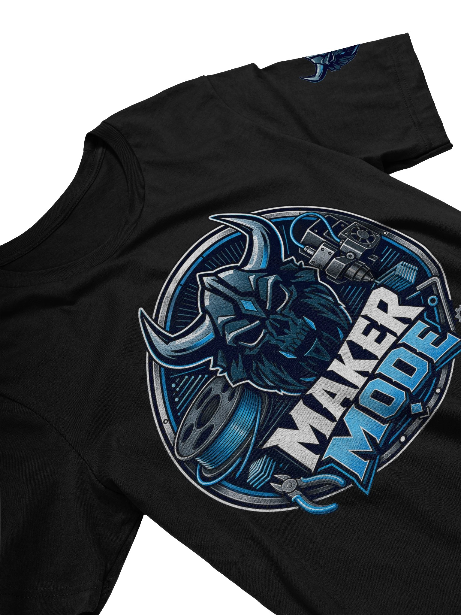 MAKER MODE Horned-Skull Badge Tee product image (3)