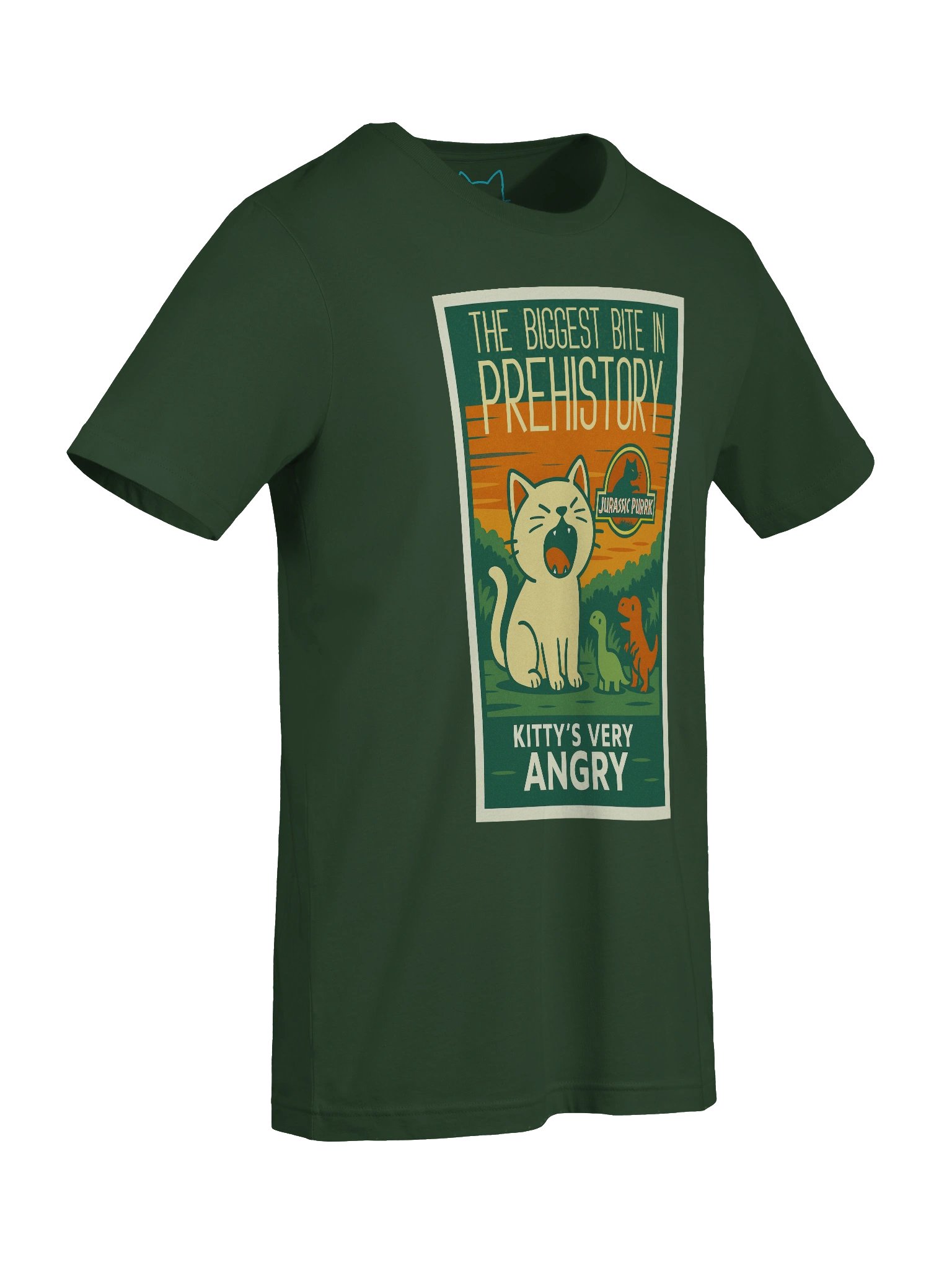 Jurassic Purrk Faux Film Poster Cat Parody Concert Tee Fit Unisex T-Shirt product image (57)