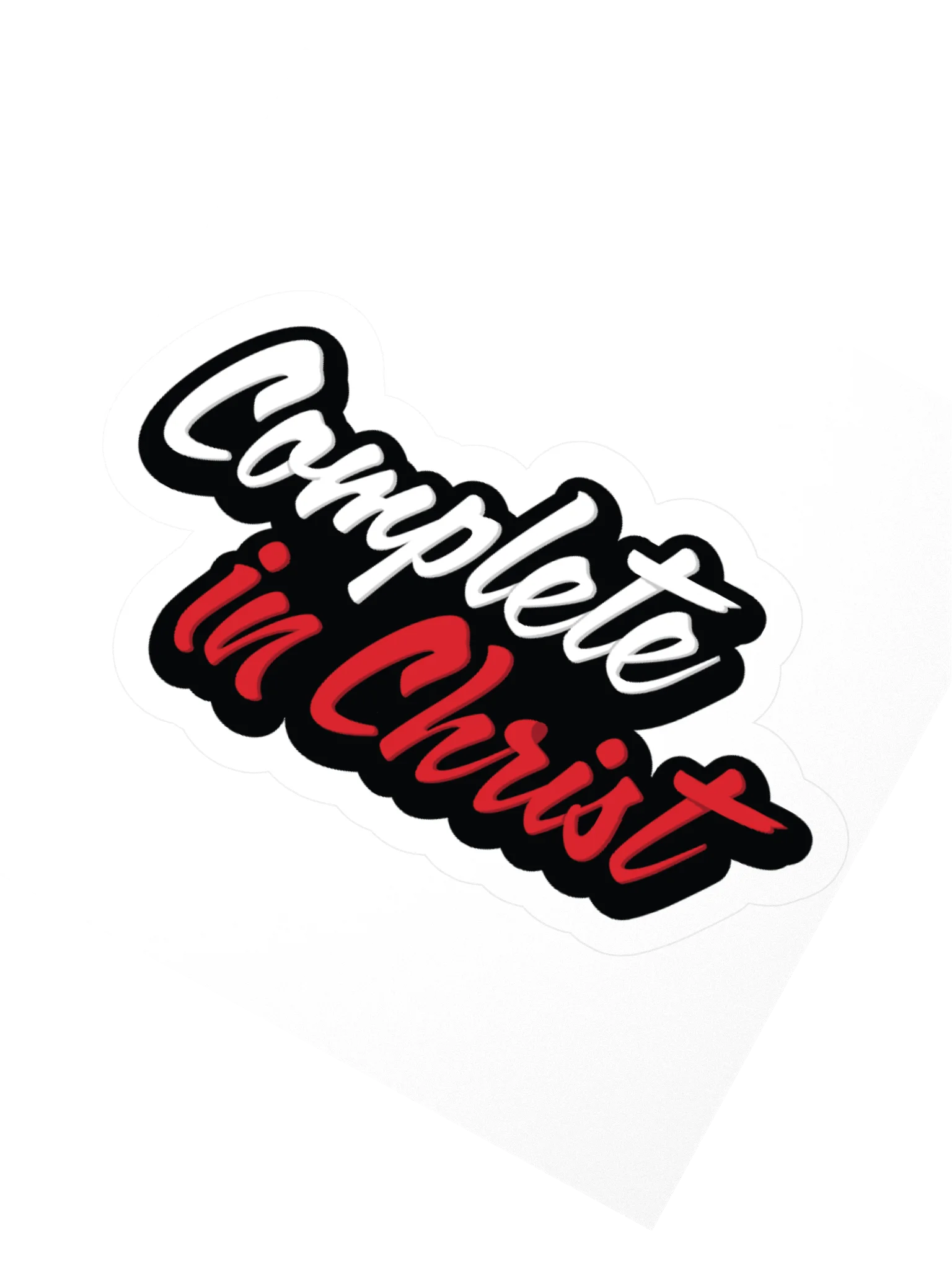 Complete in Christ (Red) - Sticker product image (3)