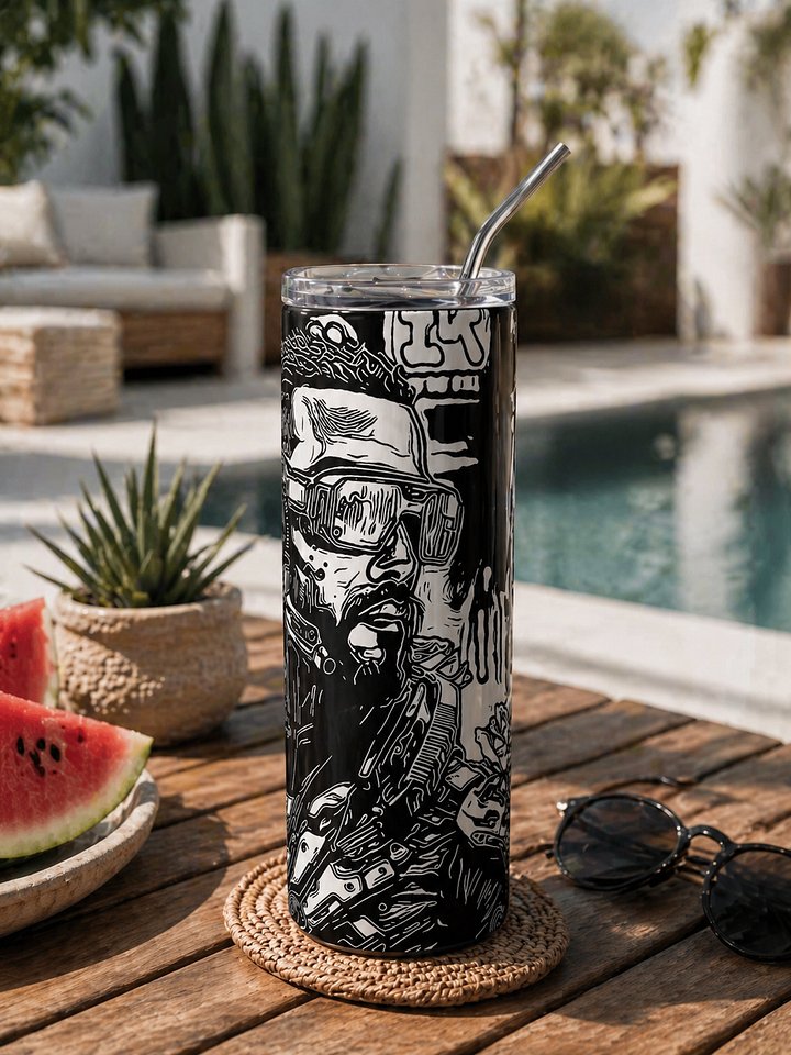 Cyber-Soldier Stainless Steel Tumbler product image (1)