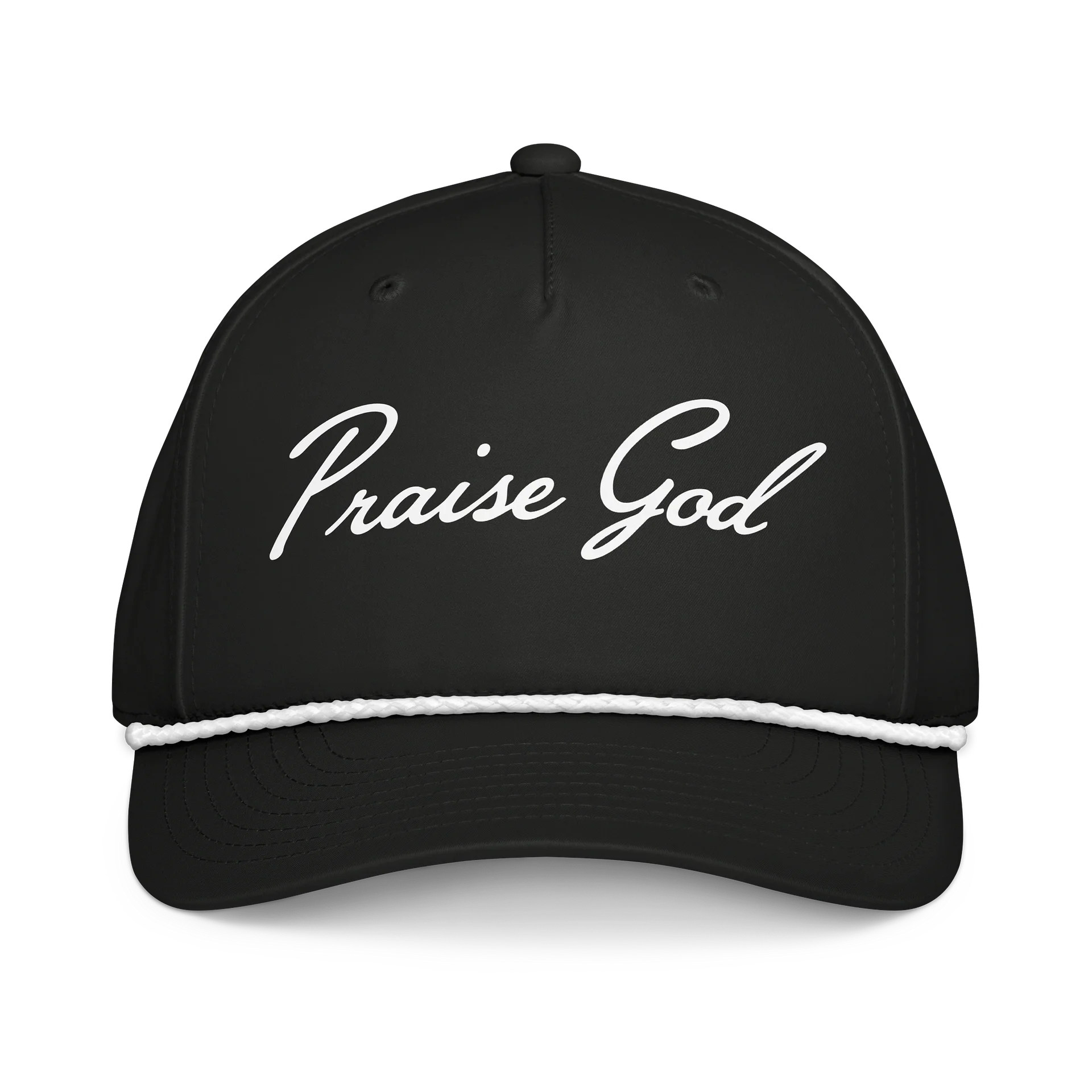 PRAISE GOD ESSENTIAL GOLF ROPE HAT - BLACK product image (1)