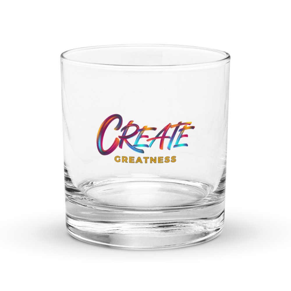 CREATE GREATNESS Rocks Glass product image (1)