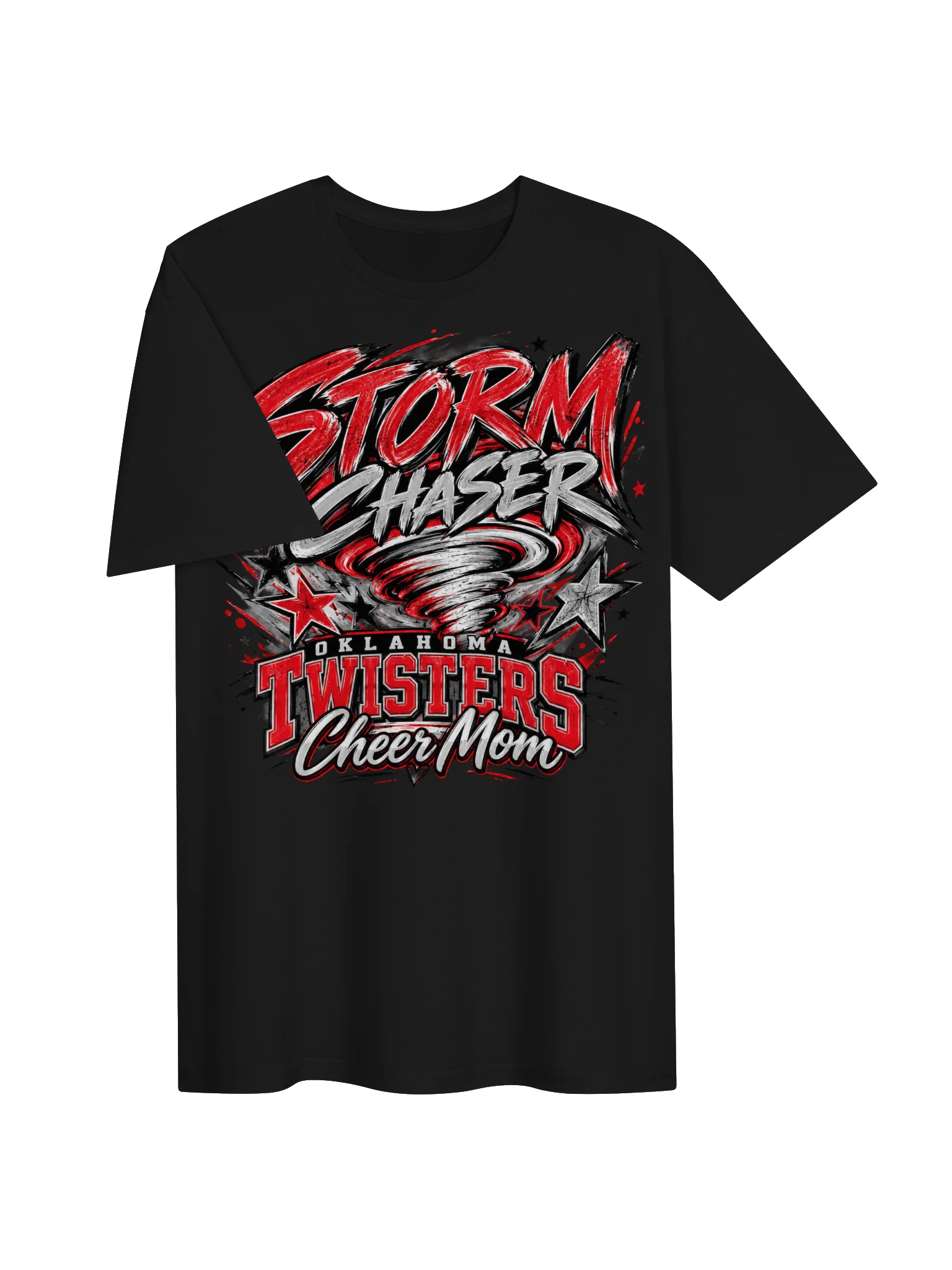 Oklahoma Twisters Storm Chaser Cheer Mom T-Shirt product image (6)