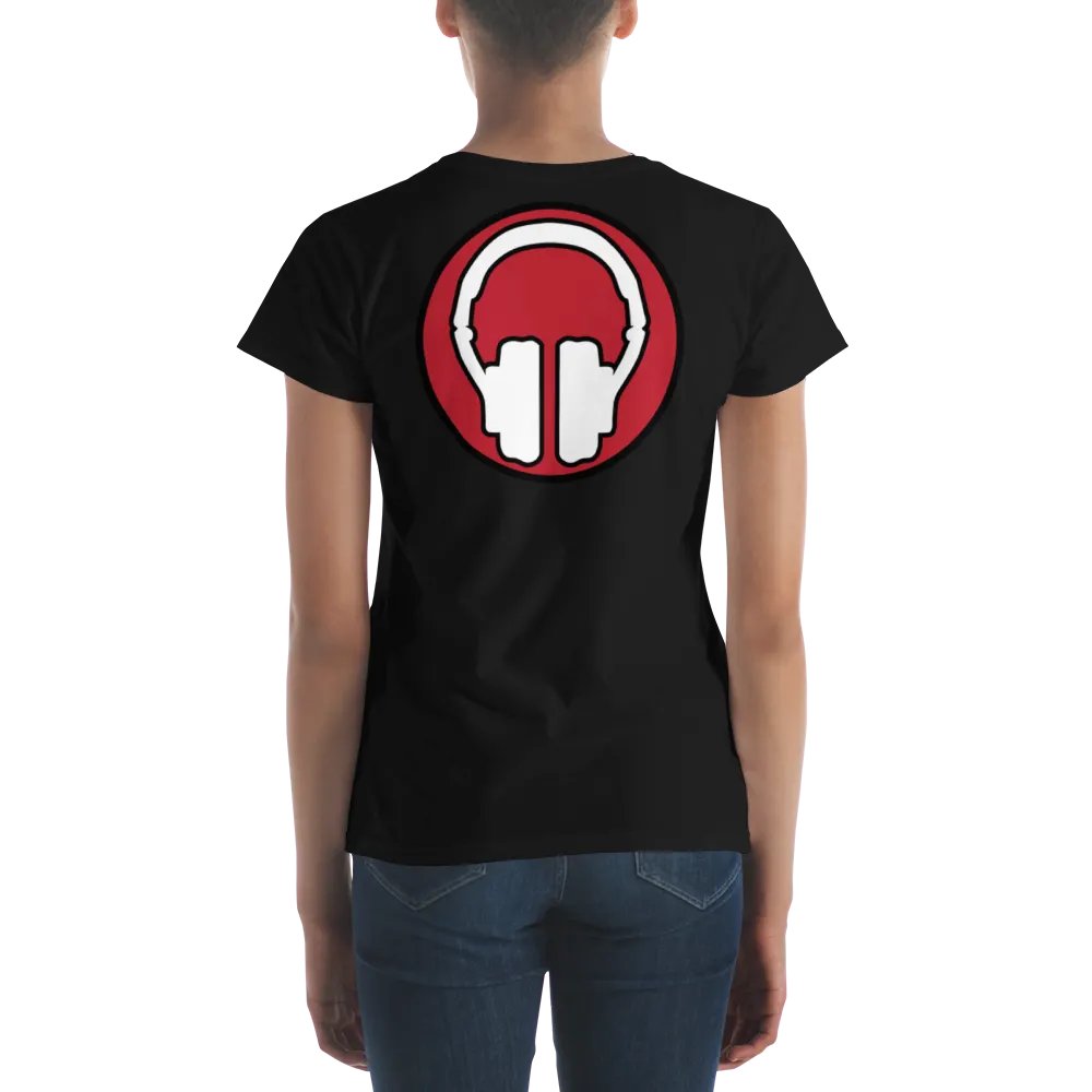Women's Tribe Front | Headphones Back Print Gildan Middleweight T-Shirt product image (4)
