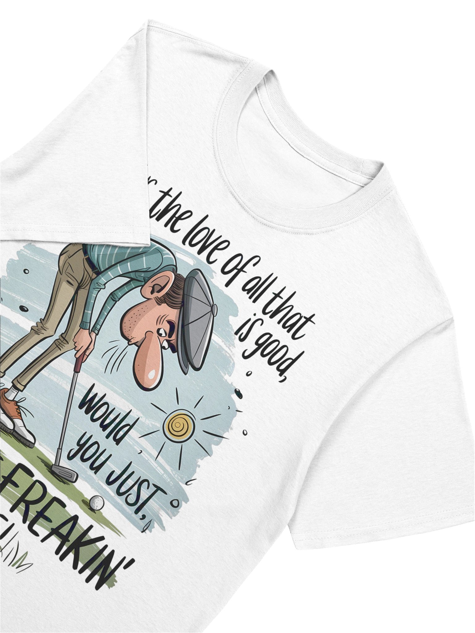 Frustrated Golfer Cartoon T-Shirt product image (7)