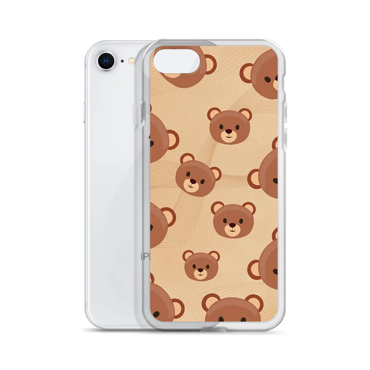 Teddy Bear Faces Clear Case for iPhone product image (55)