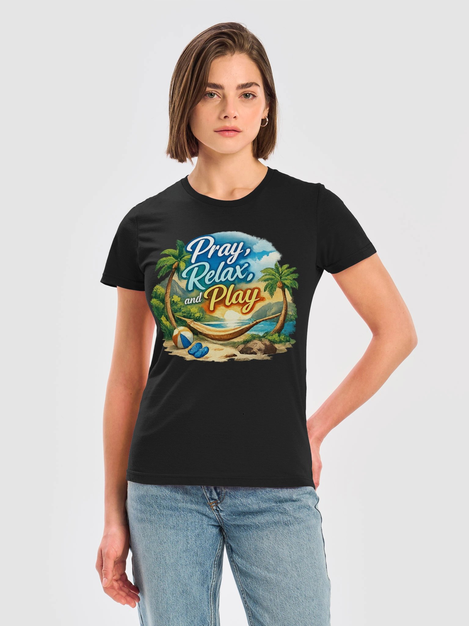 Pray, Relax & Play Women’s T-Shirt product image (5)