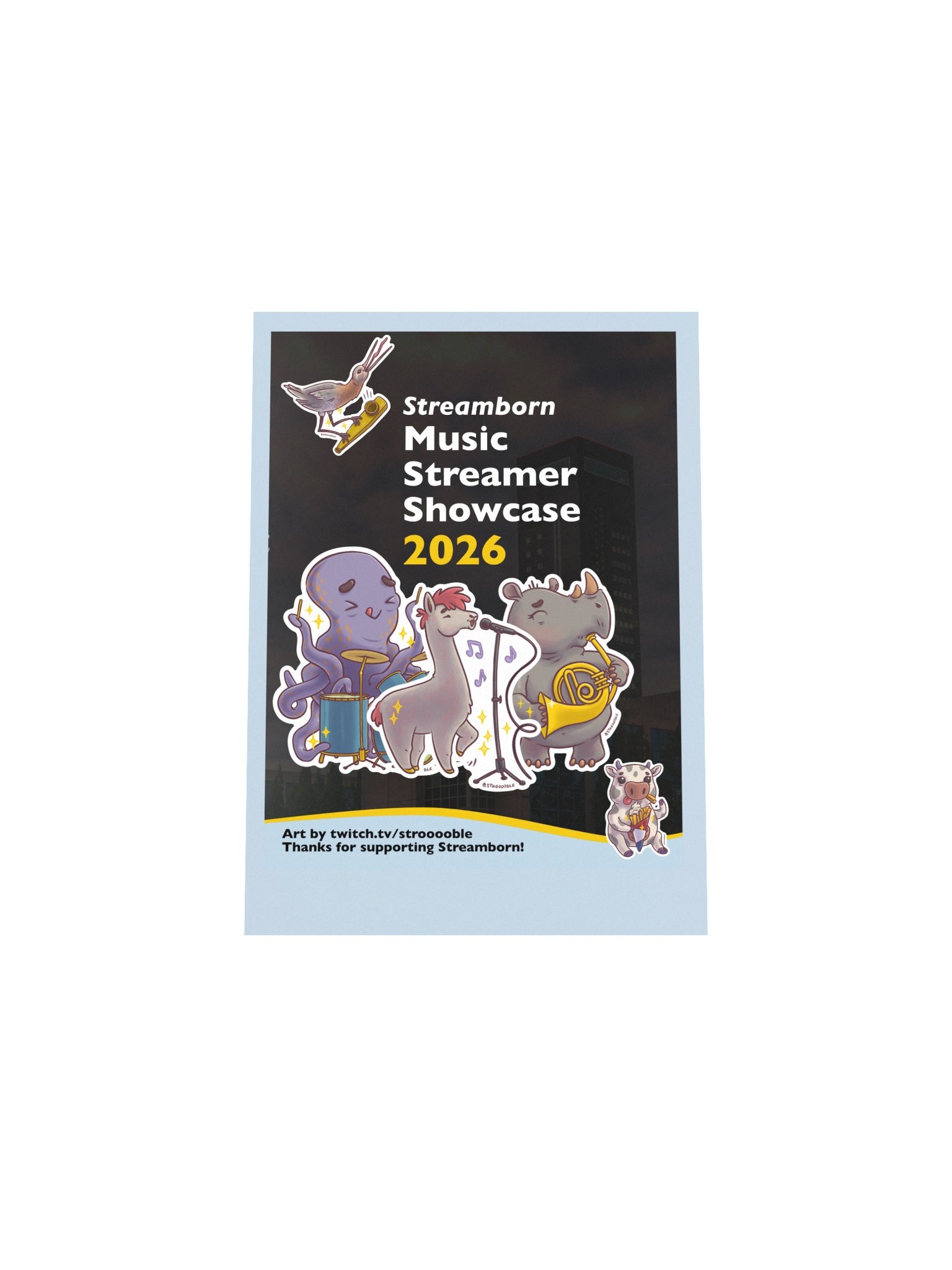 Streamborn 2026 (Band) - Bedroom ArtPoster (Smoll) product image (4)