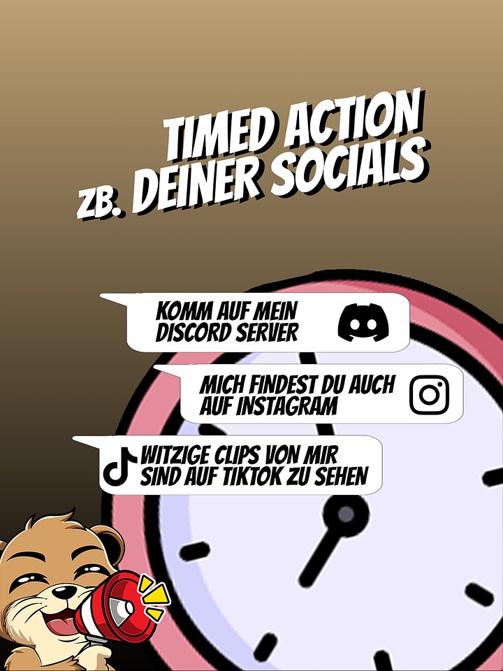 Timed Action zB. deiner Socials product image (1)