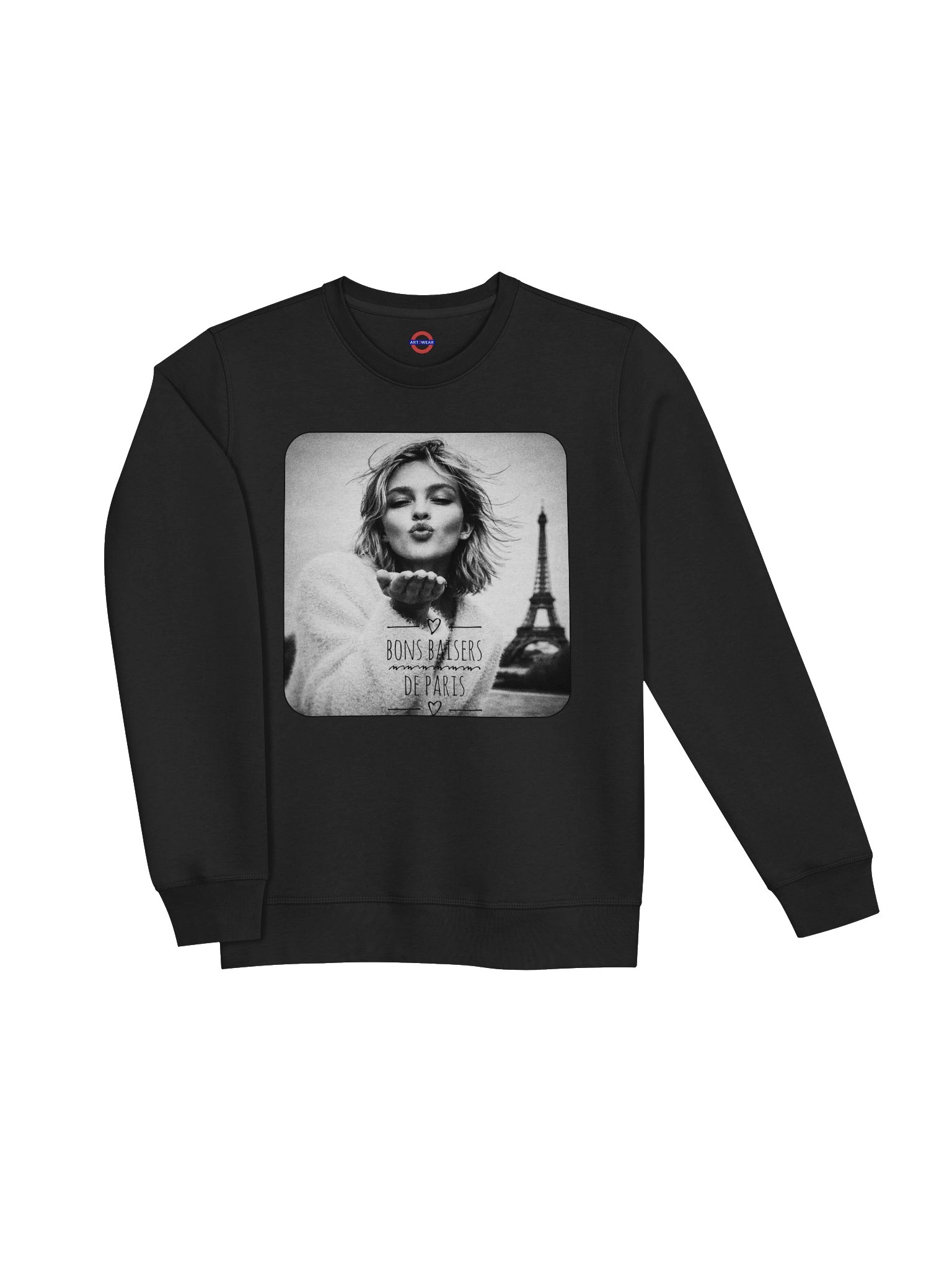 Bons Baisers de Paris — Parisian Kiss Wearable Art Sweatshirt product image (11)