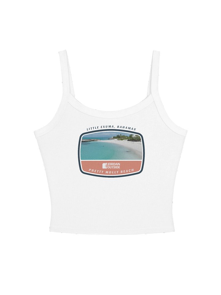 Pretty Molly Beach, Little Exuma, Bahamas (Women's Slim Strap Tank Top) product image (1)