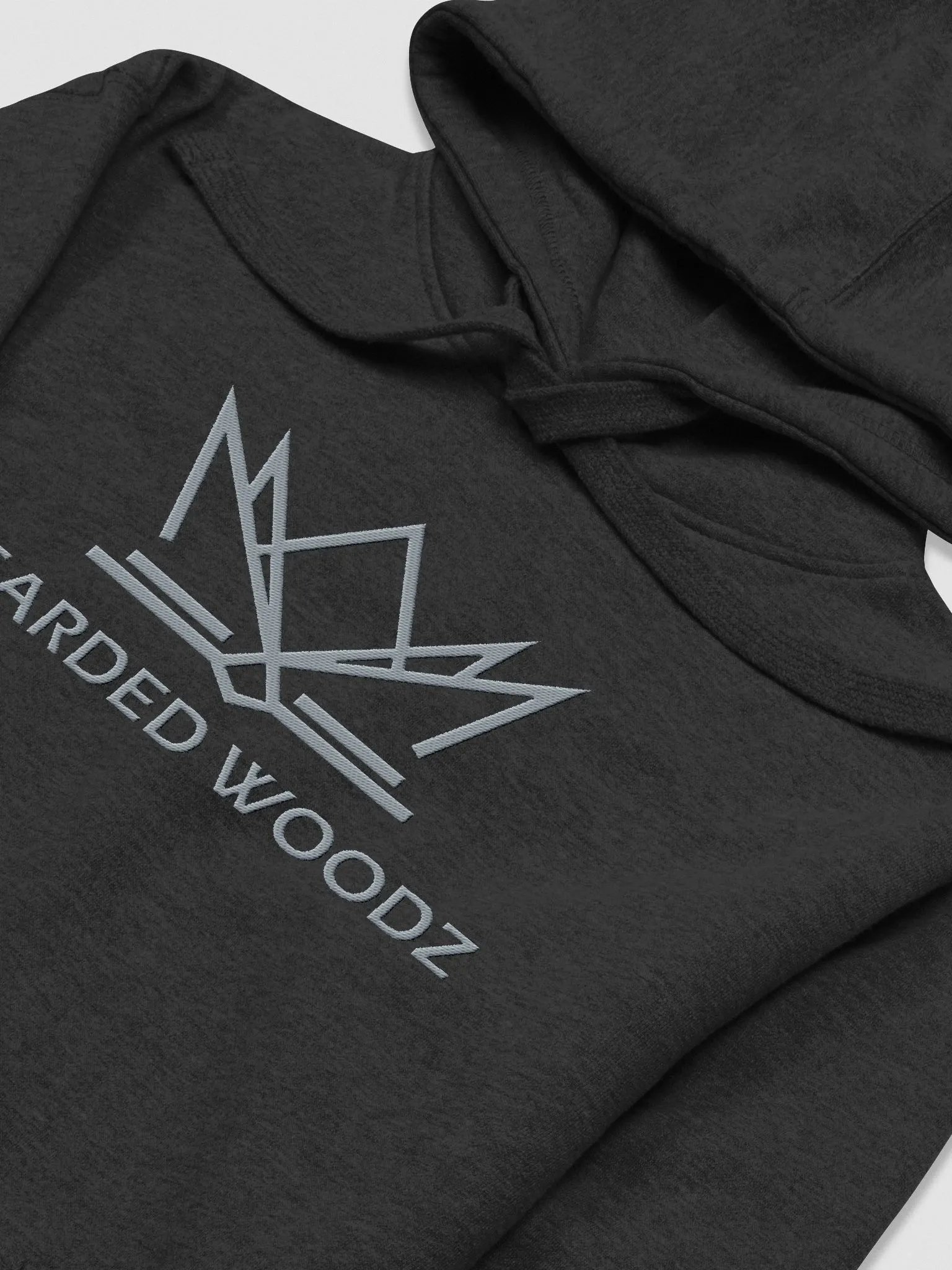 Men's Classic Bearded Woodz Hoodie (Grey Embroidery) product image (2)