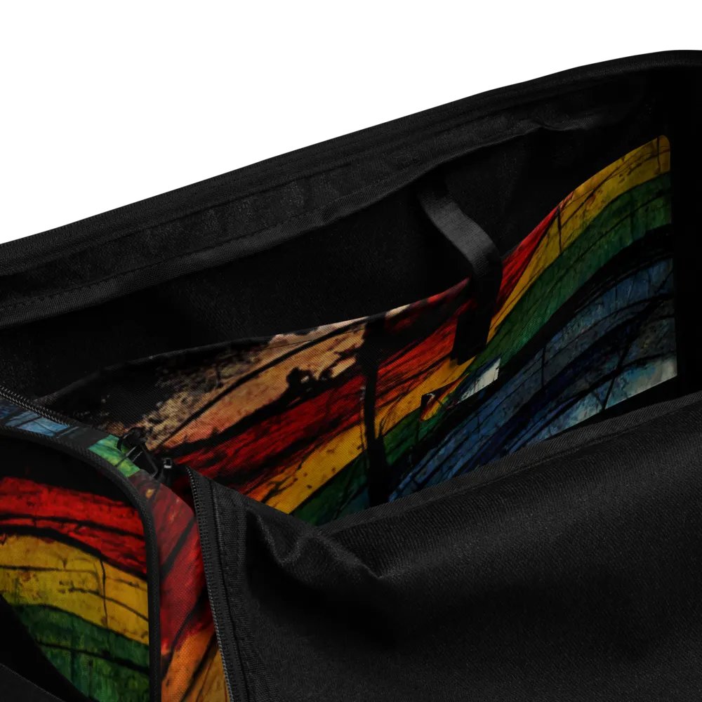 Vibrant Rainbow Splatter Duffle Bag product image (6)