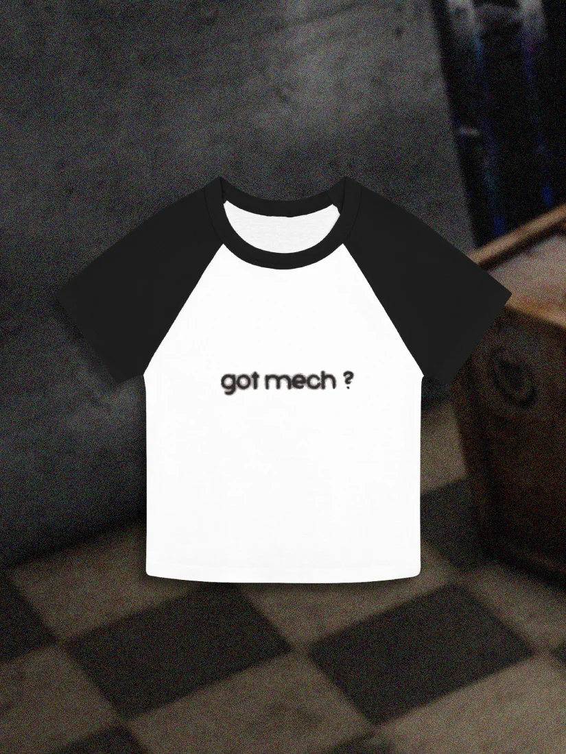 The "got mech?" Crop Tee product image (1)