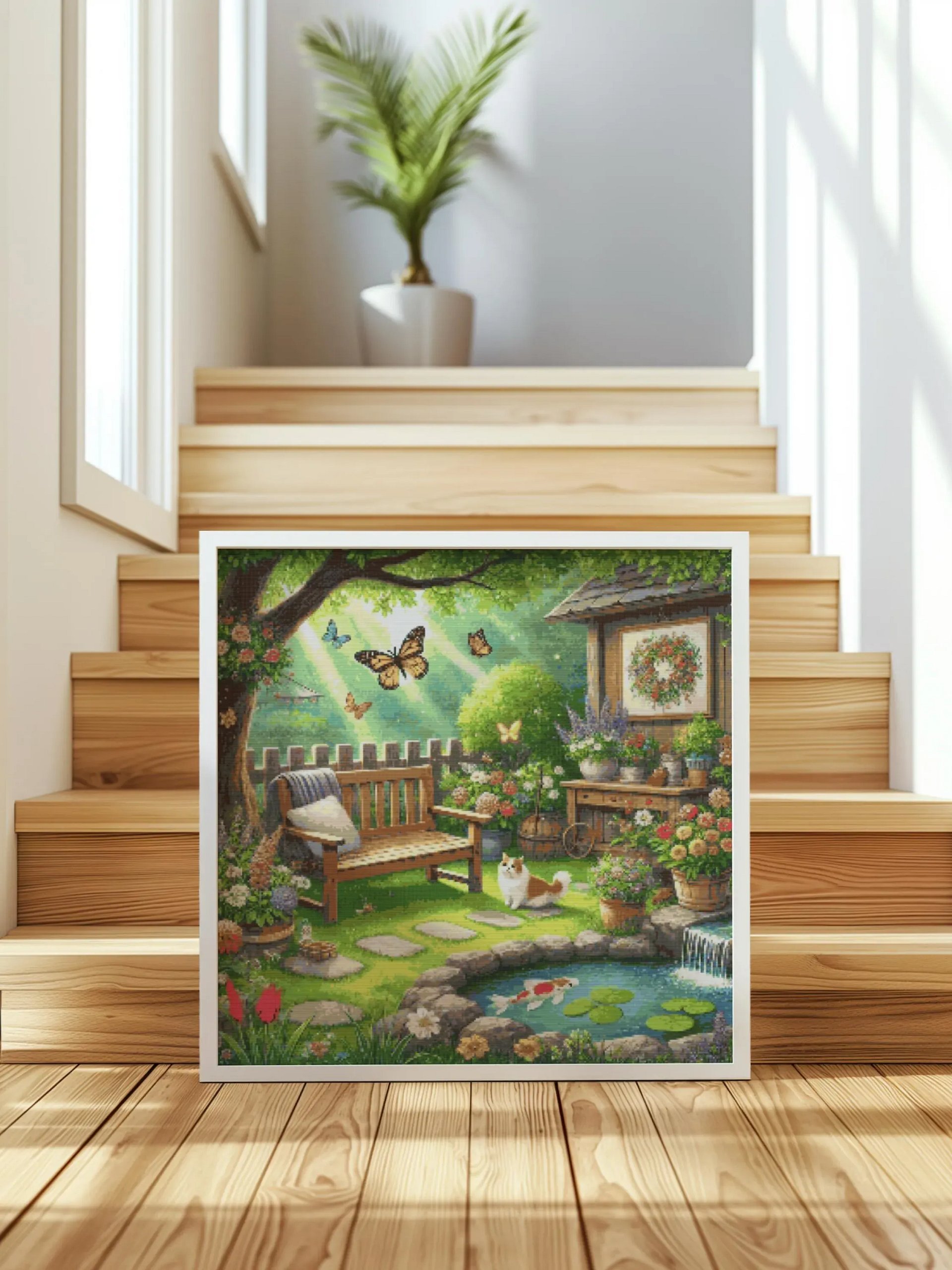 Summer Garden Cross Stitch Pattern product image (5)