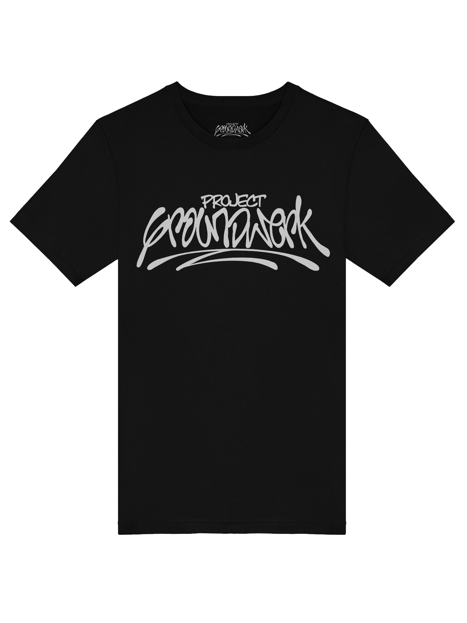 Project Groundwerk Basic Logo Adult Unisex Black T-Shirt product image (5)