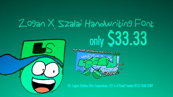 Logan X. Szalai Handwriting Font product image (1)