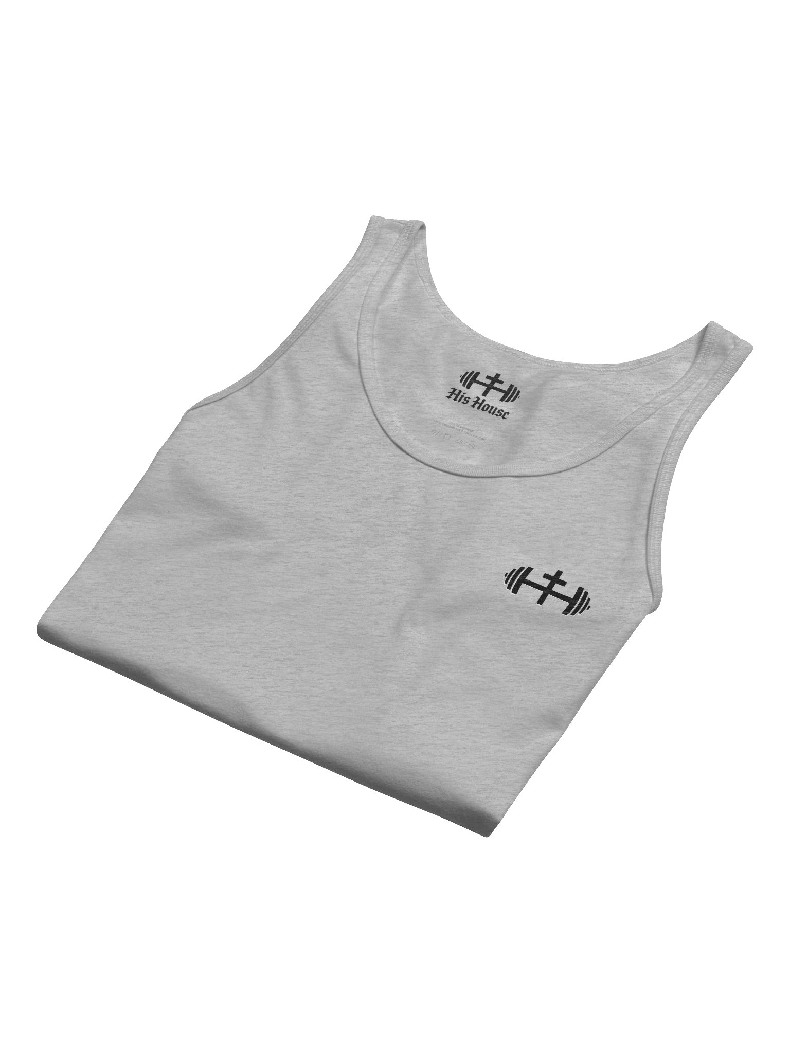 His House Mens Jersey Tank - Grey/White product image (8)
