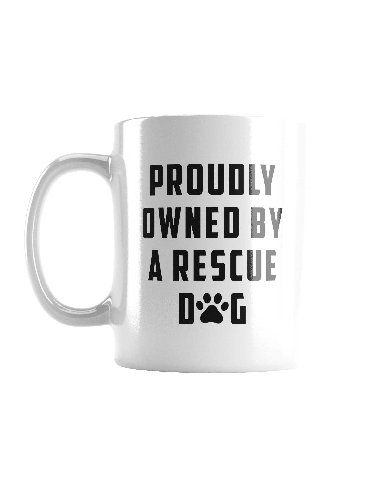 Proudly Owned By A Rescue Dog Mug Cup product image (3)