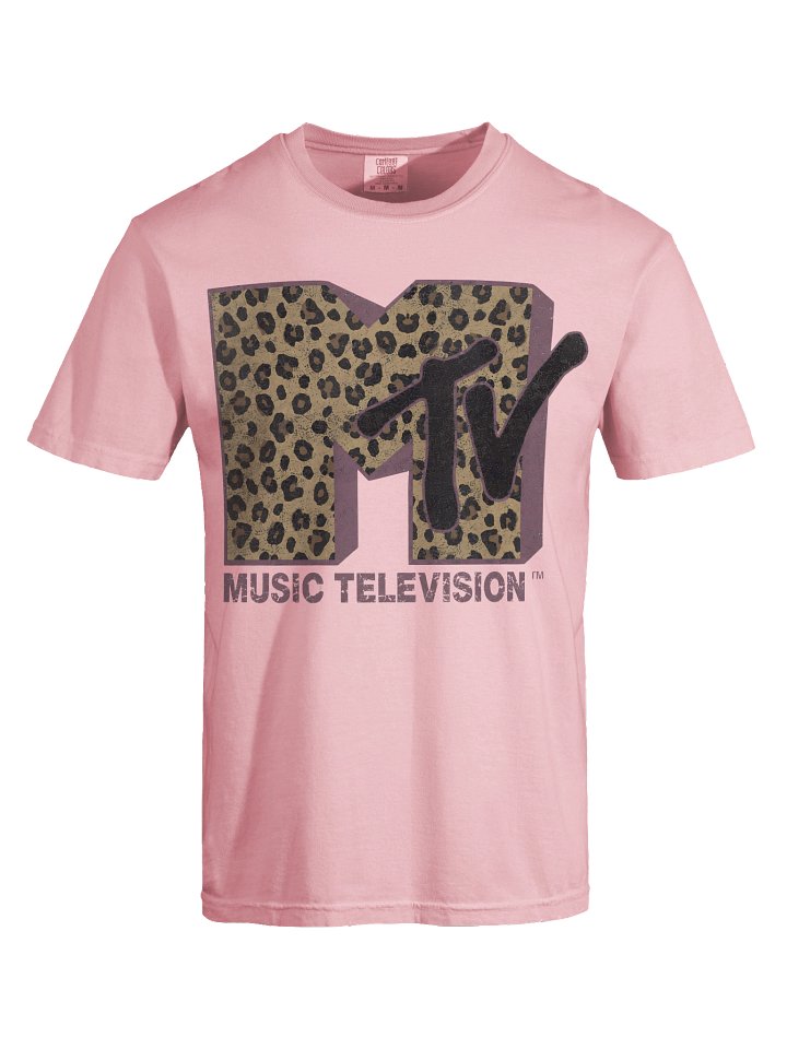 MTV Classic Leopard Print Bold Logo Shirt, Music Television MTV Logo Tee, Retro 80s 90s Style MTV Tee, Disneyland Family Matching Tee product image (42)