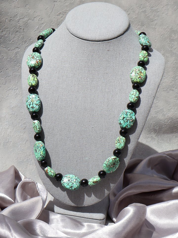 Turquoise Composite Opera Length Necklace product image (1)