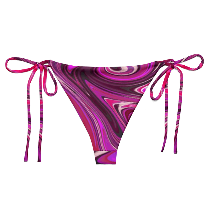 String Bikini Bottom - Pink and Purple Digital Fluid Art product image (2)