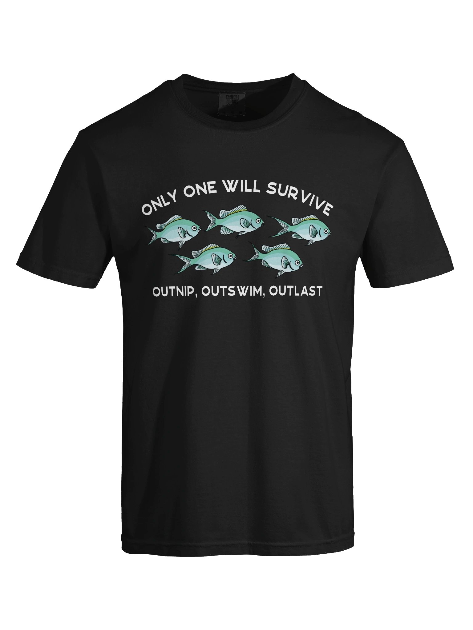 Only One Will Survive Green Chromis T-Shirt for Reef Aquarium Lovers product image (9)