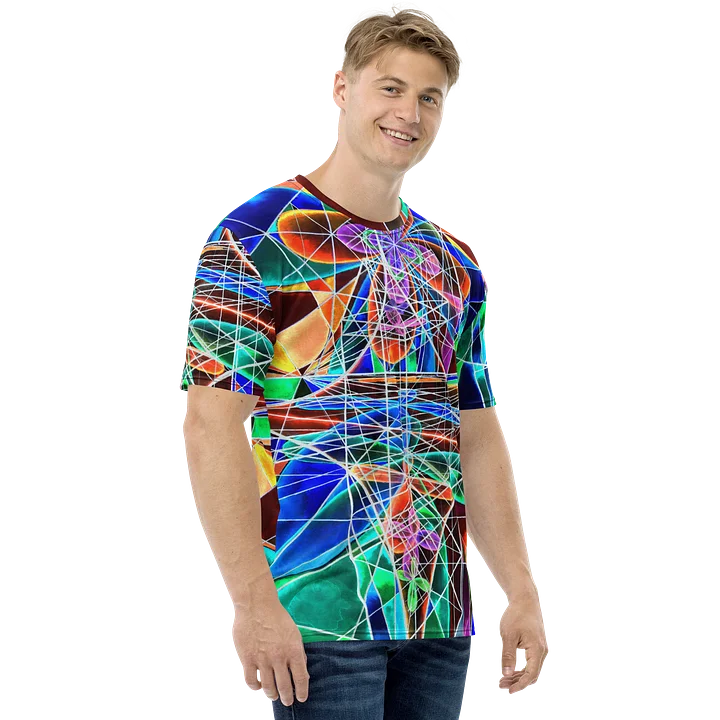 Cathedral of Math - Geometric Negative Art Men's Crew Neck T-Shirt product image (1)