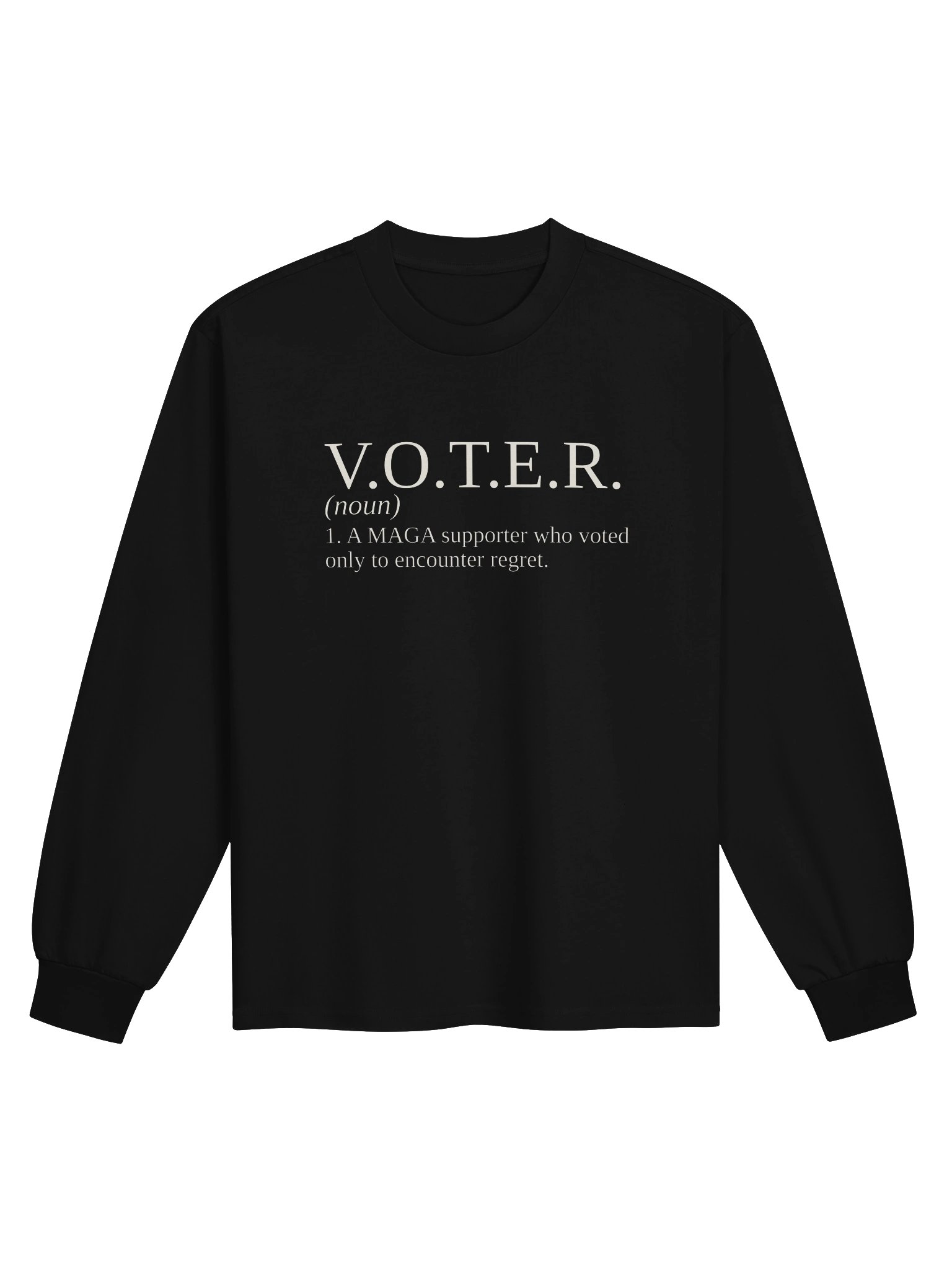MAGA V.O.T.E.R. — Dictionary Tee Long Sleeve (Dark Colors) product image (1)