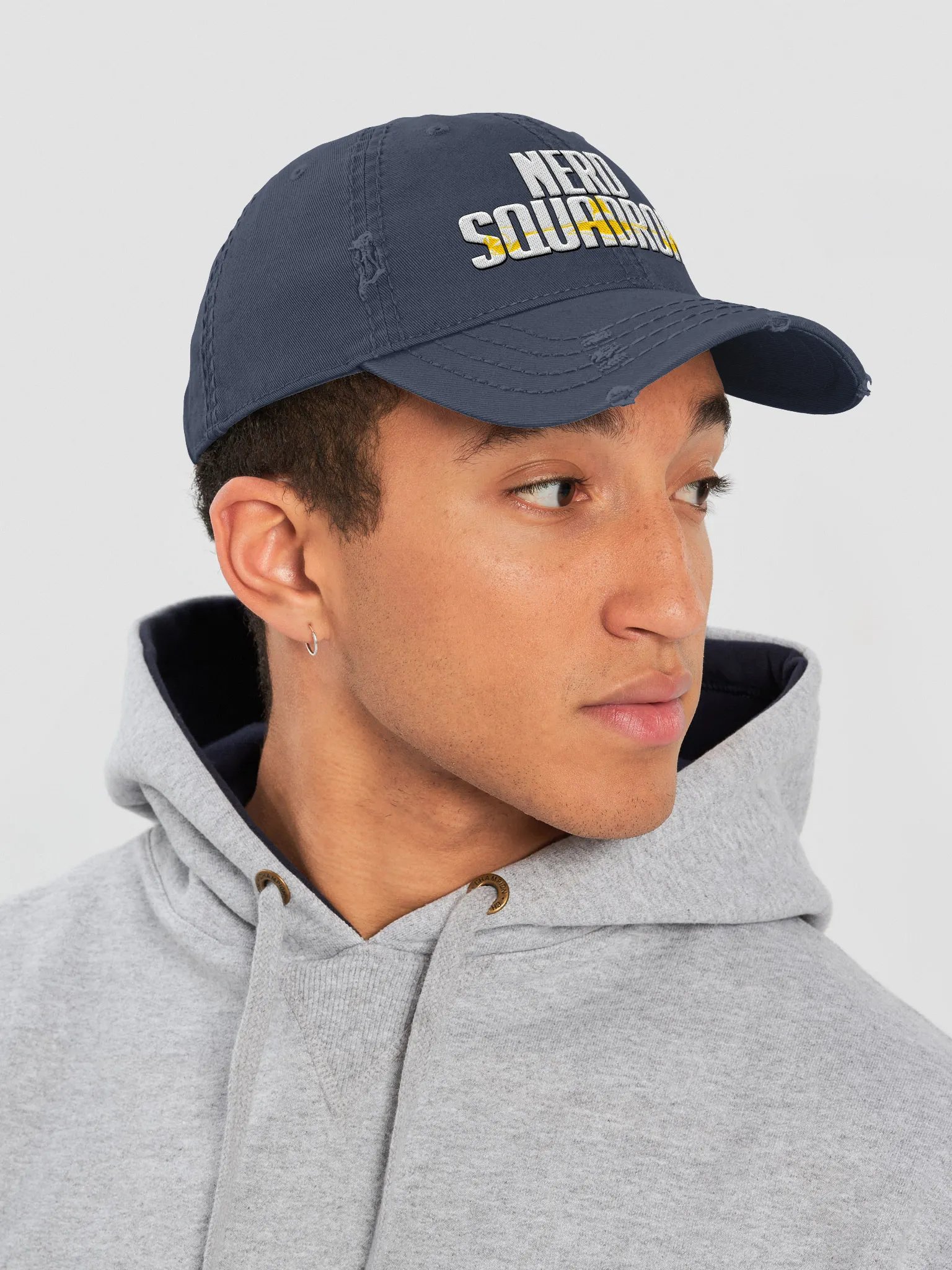 Nerd Squadron Distressed Dad Hat(N1 Starfighter) product image (27)