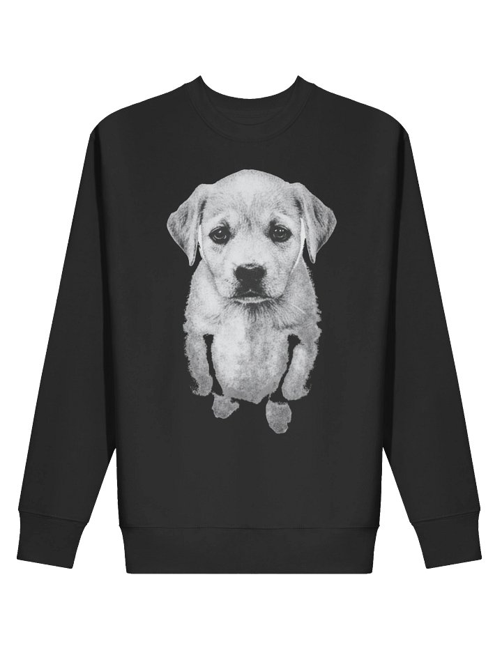 Vintage Puppy Portrait Sweatshirt – Cotton Heritage Premium Crewneck, Minimalist Dog Art Graphic Pullover product image (2)