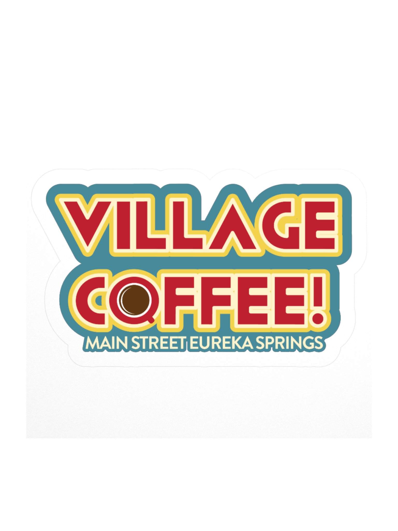 Village Coffee Kiss Cut Stickers product image (2)