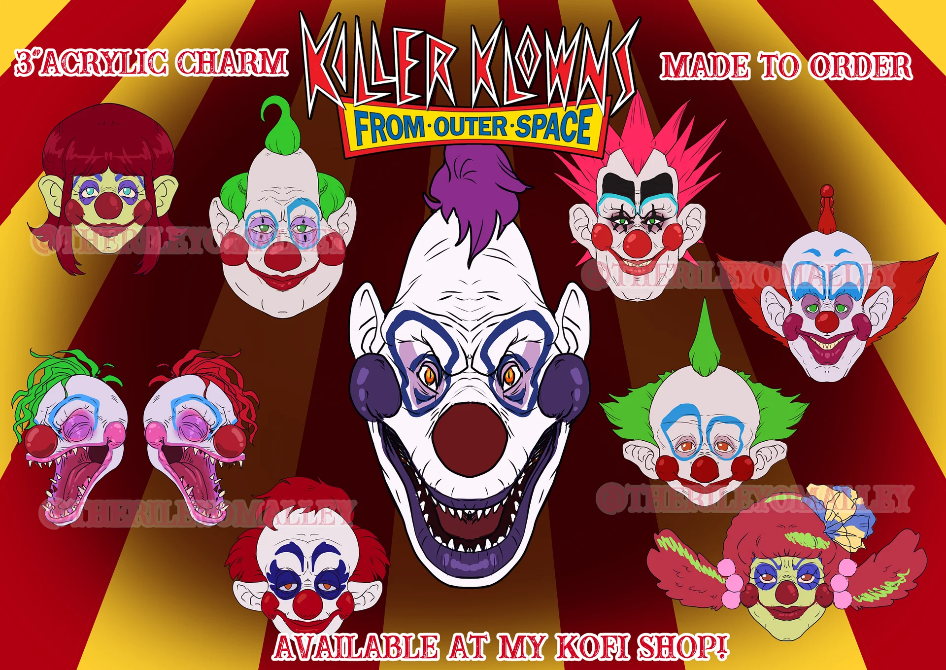 KILLER KLOWNS FROM OUTER SPACE CHARMS product image (1)