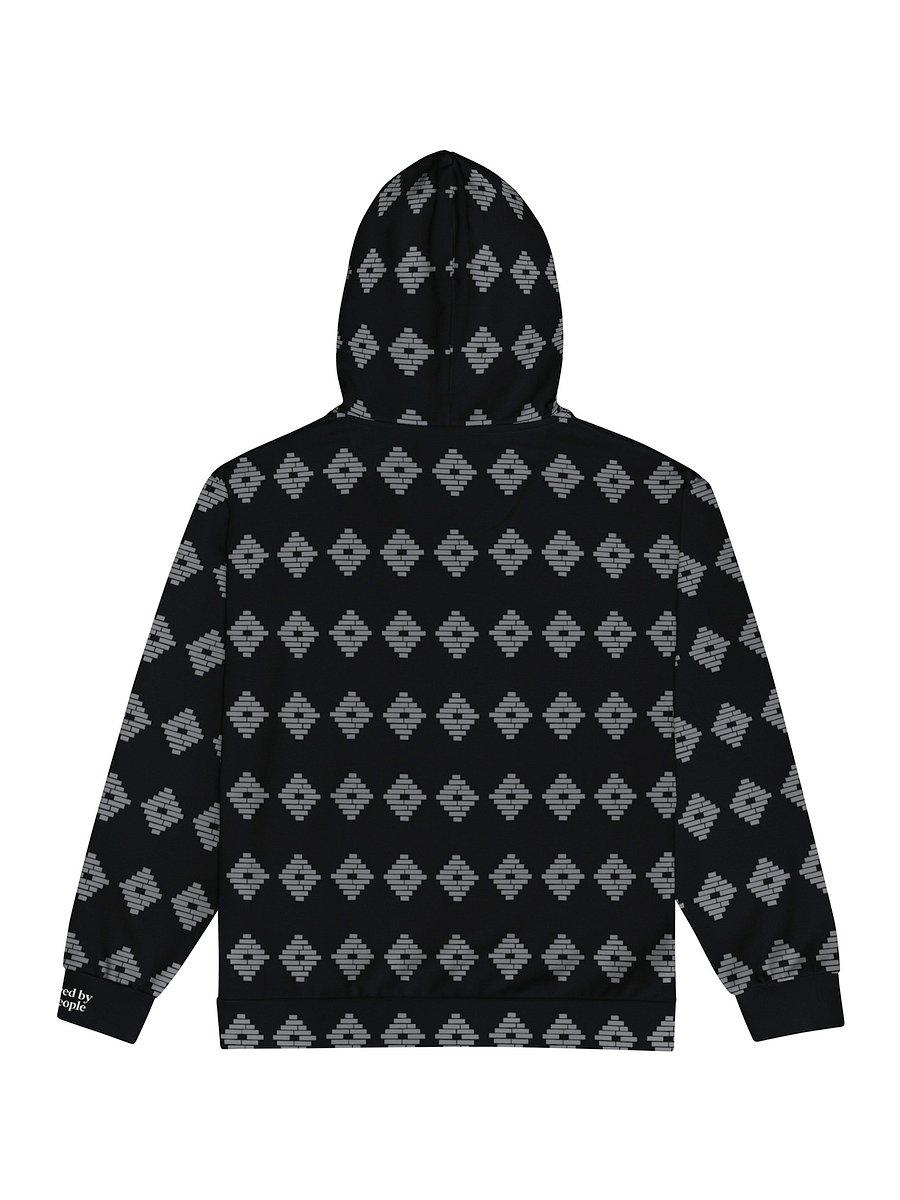 Powered by the People Zip Hoodie (Black/Gray) Image 4