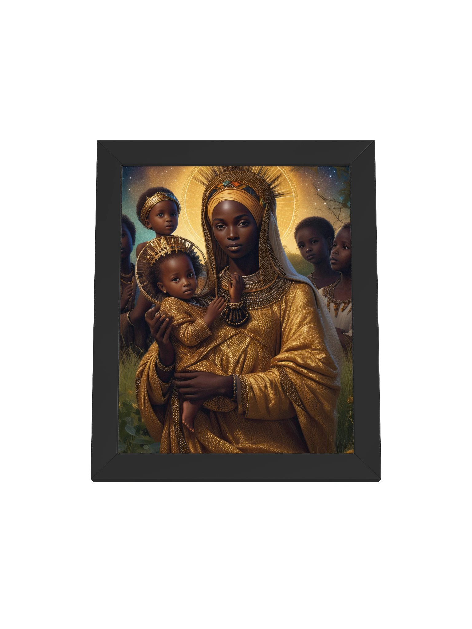 Golden Black Mothers · No. 3 | Framed Art Print | Originology | Black History X product image (1)