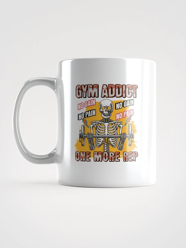 Gym Addict One More Rep Skeleton Mug product image (1)