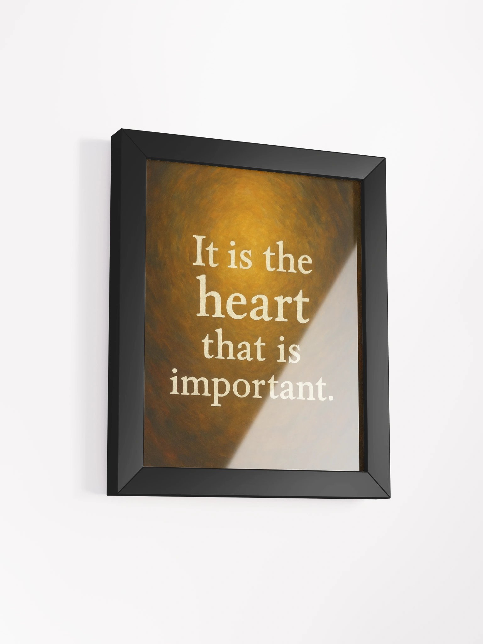 “It Is the Heart That Is Important” – Nichiren Buddhism Framed Poster product image (2)