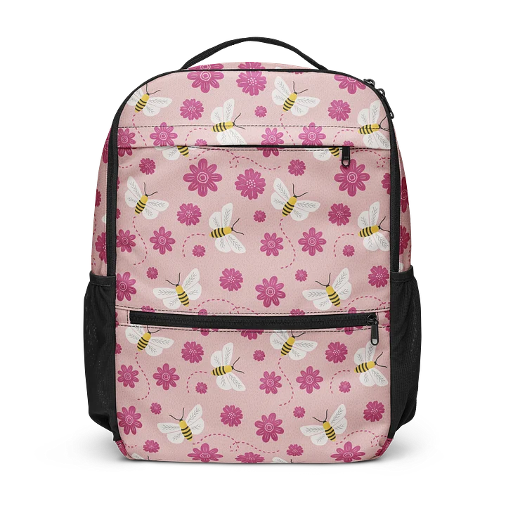 Little Pink Bees Utility Backpack product image (1)