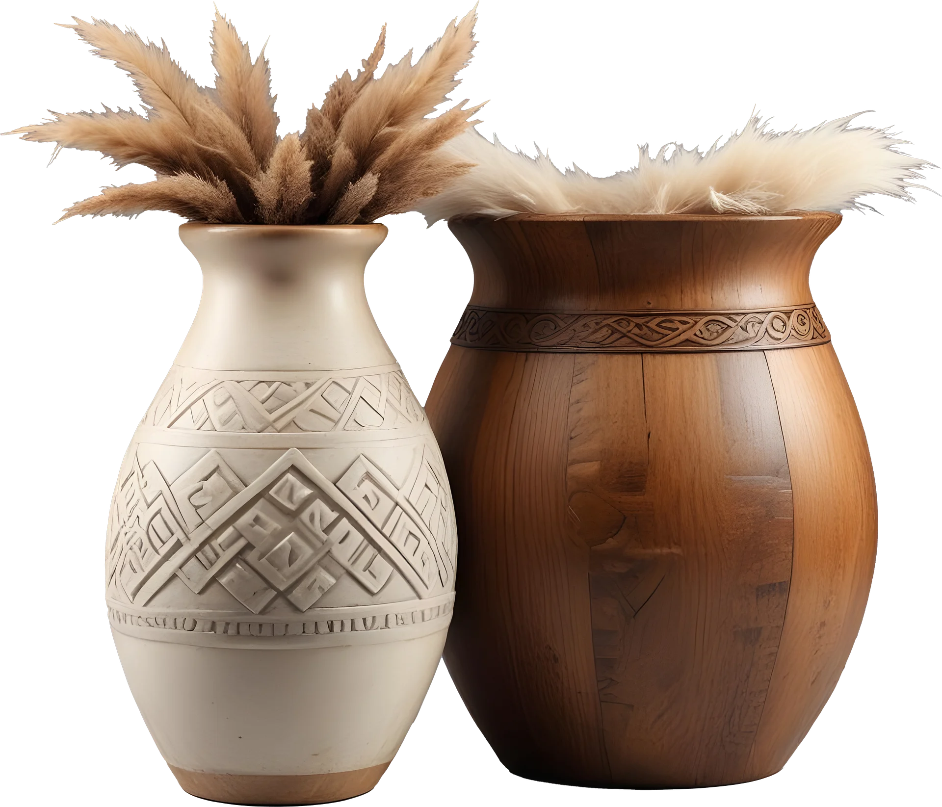 Scandinavian Nest – Nordic Cozy Vases Set PNG product image (1)