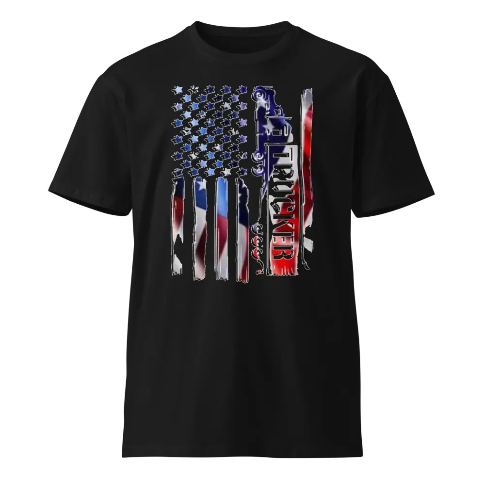 Patriotic Trucker Flag Tee product image (1)